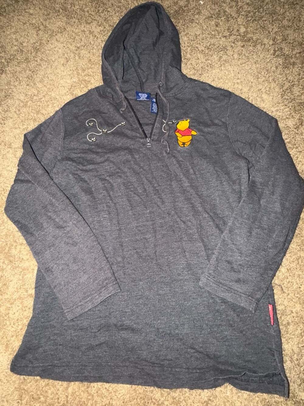 Winnie The Pooh quarter zip. L (12-14)
